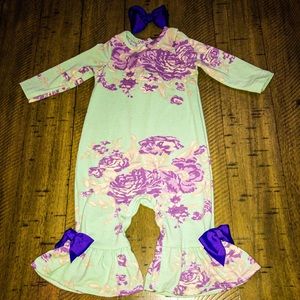 Ricrac and Ruffles Romper 6/9M